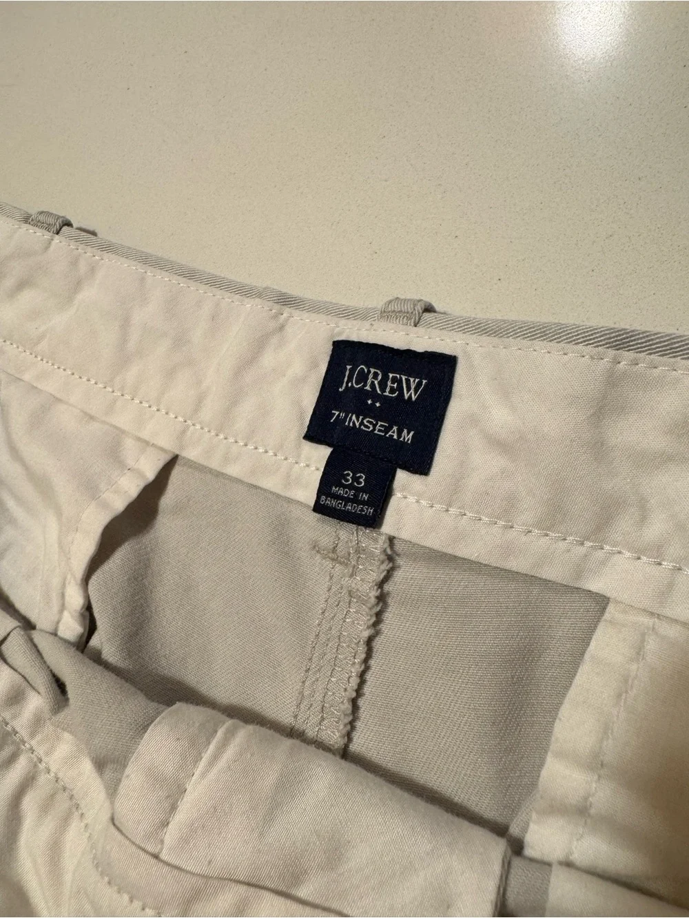 J. Crew Men’s Chino Shorts in Khaki - 7 inch
